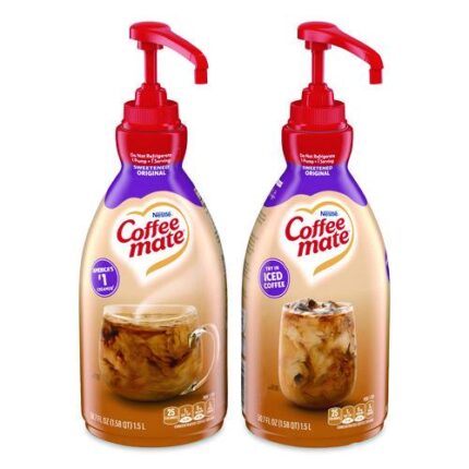 Liquid Coffee Creamer, Sweetened Original, 1.5 L Pump Bottle, 2/Carton